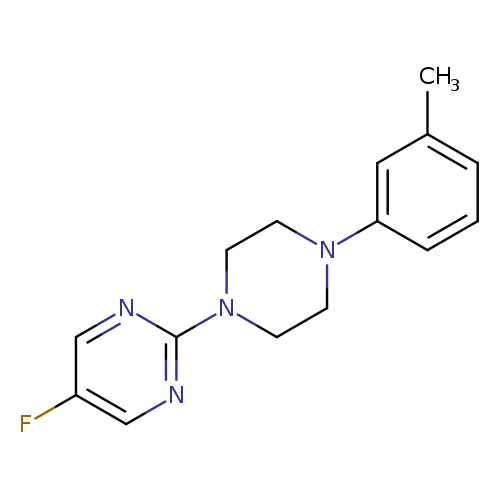 5-fluoro-2-[4-(3-methylphenyl)piperazin-1-yl]pyrimidine