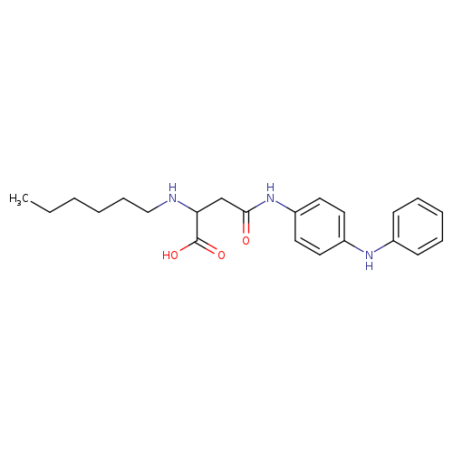 2-(hexylamino)-3-{[4-(phenylamino)phenyl]carbamoyl}propanoic acid