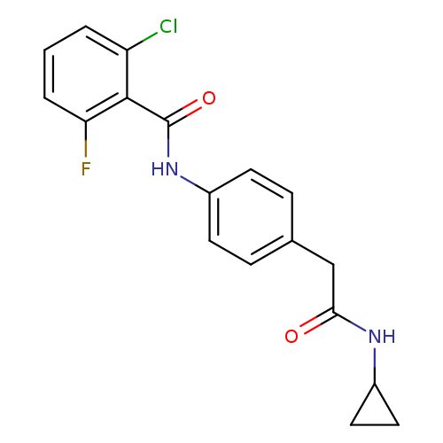 2-chloro-N-{4-[(cyclopropylcarbamoyl)methyl]phenyl}-6-fluorobenzamide