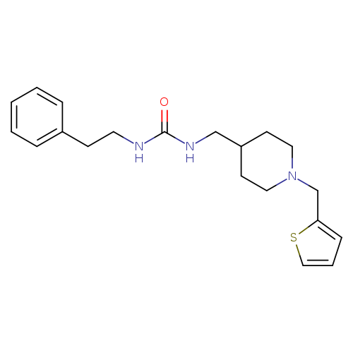 1-(2-phenylethyl)-3-({1-[(thiophen-2-yl)methyl]piperidin-4-yl}methyl)urea
