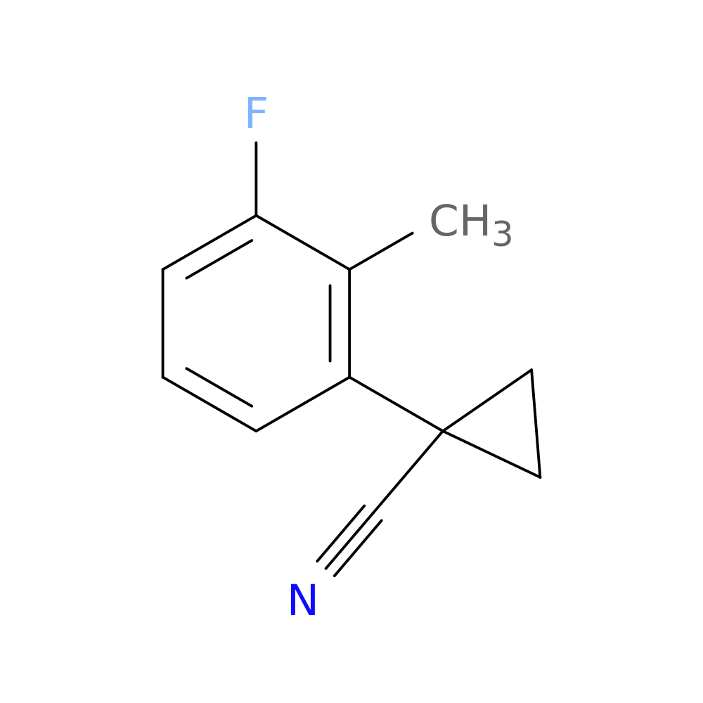 1-(3-fluoro-2-methylphenyl)cyclopropane-1-carbonitrile