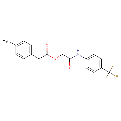 {[4-(trifluoromethyl)phenyl]carbamoyl}methyl 2-(4-methylphenyl)acetate