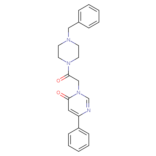 3-[2-(4-benzylpiperazin-1-yl)-2-oxoethyl]-6-phenyl-3,4-dihydropyrimidin-4-one