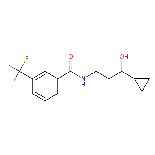 N-(3-cyclopropyl-3-hydroxypropyl)-3-(trifluoromethyl)benzamide