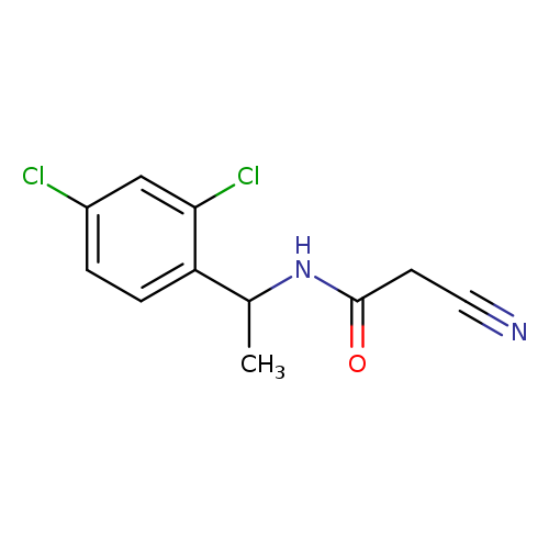 2-cyano-N-[1-(2,4-dichlorophenyl)ethyl]acetamide