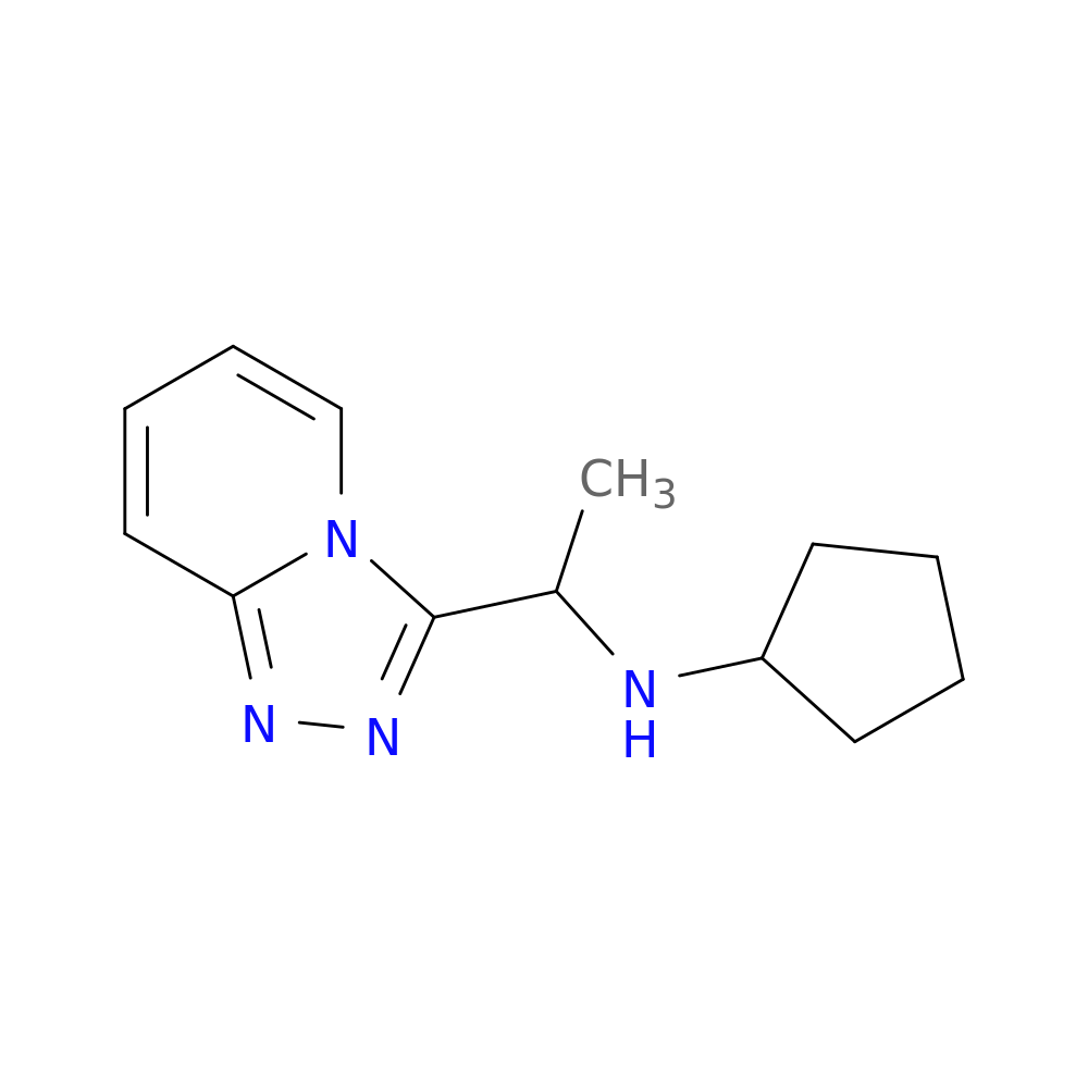 N-(1-{[1,2,4]triazolo[4,3-a]pyridin-3-yl}ethyl)cyclopentanamine