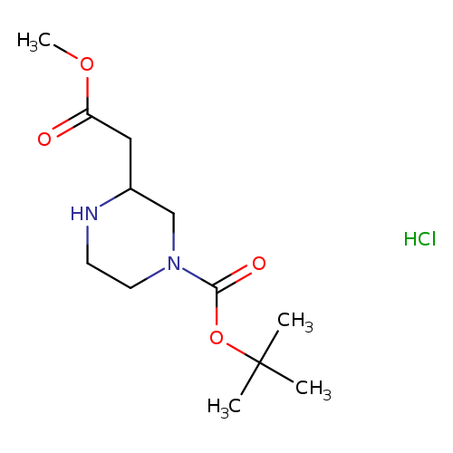 tert-Butyl3-(2-methoxy-2-oxoethyl)piperazine-1-carboxylatehydrochloride