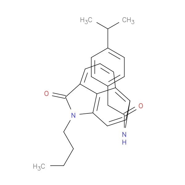 N-{2-butyl-3-oxo-2-azatricyclo[6.3.1.0^{4,12}]dodeca-1(11),4,6,8(12),9-pentaen-9-yl}-2-[4-(propan-2-yl)phenyl]acetamide