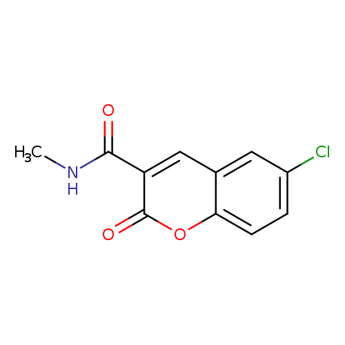 6-chloro-N-methyl-2-oxo-2H-chromene-3-carboxamide