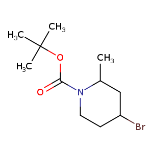 1-​Piperidinecarboxylic acid, 4-​bromo-​2-​methyl-​, 1,​1-​dimethylethyl ester