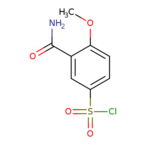 3-(aminocarbonyl)-4-methoxybenzenesulfonyl chloride