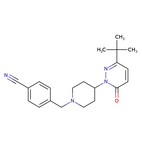4-{[4-(3-tert-butyl-6-oxo-1,6-dihydropyridazin-1-yl)piperidin-1-yl]methyl}benzonitrile