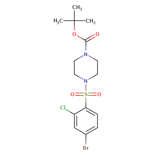 tert-butyl 4-[(4-bromo-2-chlorobenzene)sulfonyl]piperazine-1-carboxylate
