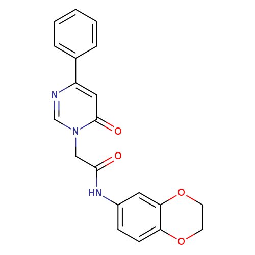 N-(2,3-dihydro-1,4-benzodioxin-6-yl)-2-(6-oxo-4-phenyl-1,6-dihydropyrimidin-1-yl)acetamide