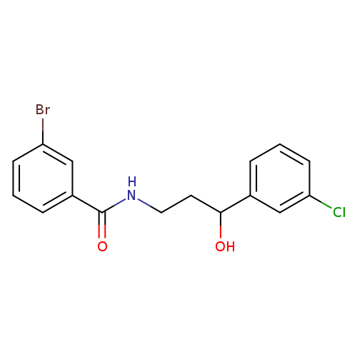 3-bromo-N-[3-(3-chlorophenyl)-3-hydroxypropyl]benzamide