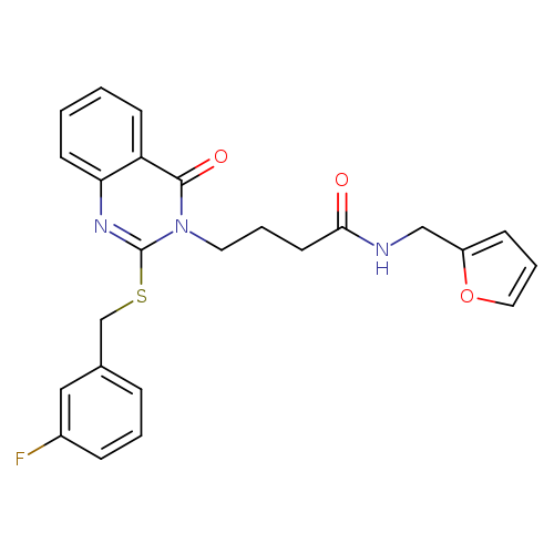 4-(2-{[(3-fluorophenyl)methyl]sulfanyl}-4-oxo-3,4-dihydroquinazolin-3-yl)-N-[(furan-2-yl)methyl]butanamide