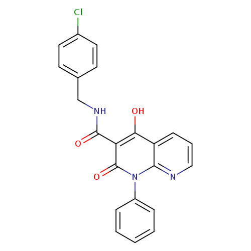 N-[(4-chlorophenyl)methyl]-4-hydroxy-2-oxo-1-phenyl-1,2-dihydro-1,8-naphthyridine-3-carboxamide
