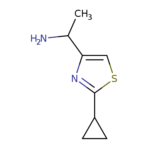 1-(2-cyclopropyl-1,3-thiazol-4-yl)ethan-1-amine
