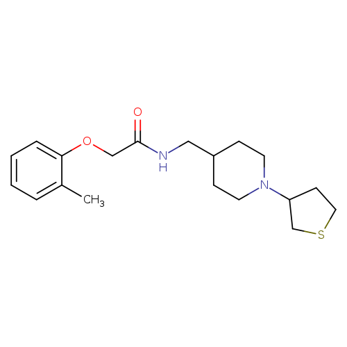 2-(2-methylphenoxy)-N-{[1-(thiolan-3-yl)piperidin-4-yl]methyl}acetamide