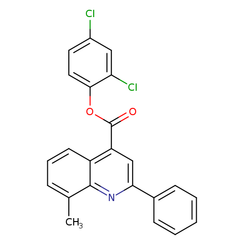 2,4-dichlorophenyl 8-methyl-2-phenyl-4-quinolinecarboxylate