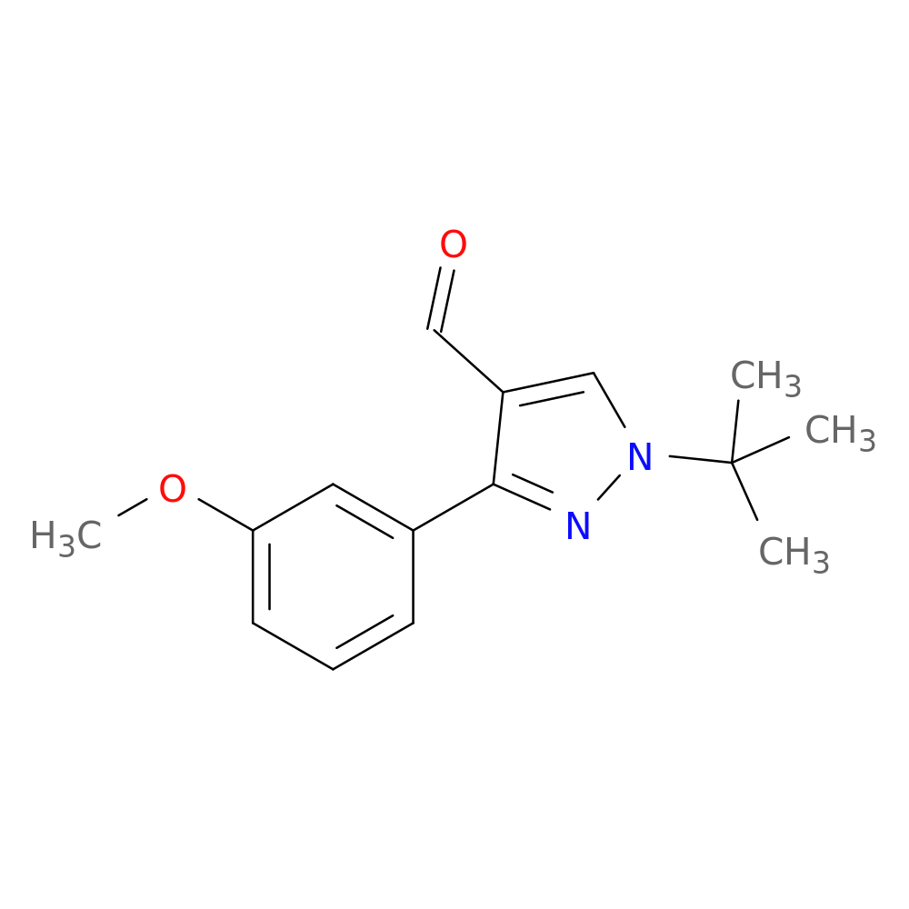 1-tert-butyl-3-(3-methoxyphenyl)-1H-pyrazole-4-carbaldehyde
