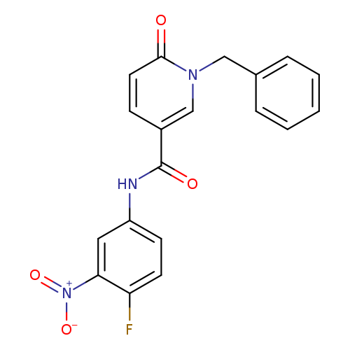 1-benzyl-N-(4-fluoro-3-nitrophenyl)-6-oxo-1,6-dihydropyridine-3-carboxamide