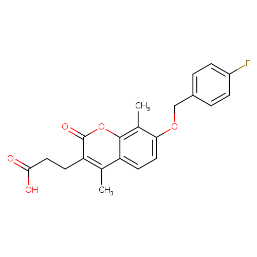 3-{7-[(4-fluorobenzyl)oxy]-4,8-dimethyl-2-oxo-2H-chromen-3-yl}propanoic acid