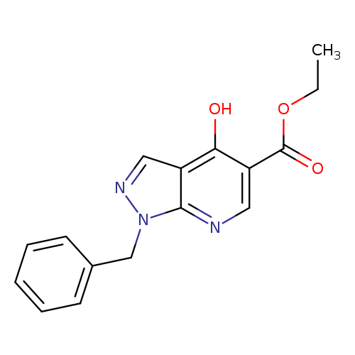 1-Benzyl-4-hydroxy-1H-pyrazolo[3,4-b]pyridine-5-carboxylic acid ethyl ester