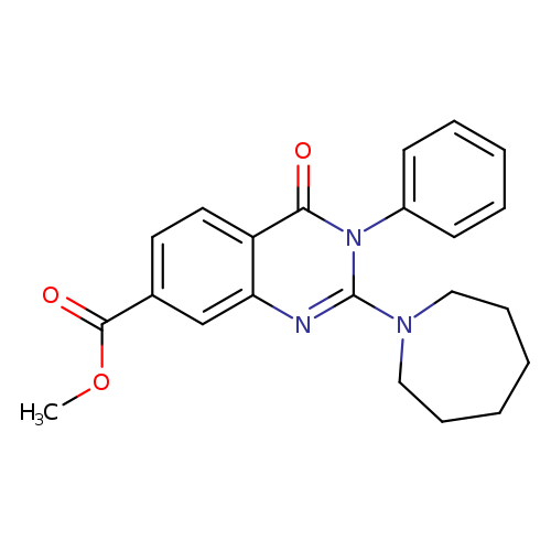 methyl 2-(azepan-1-yl)-4-oxo-3-phenyl-3,4-dihydroquinazoline-7-carboxylate