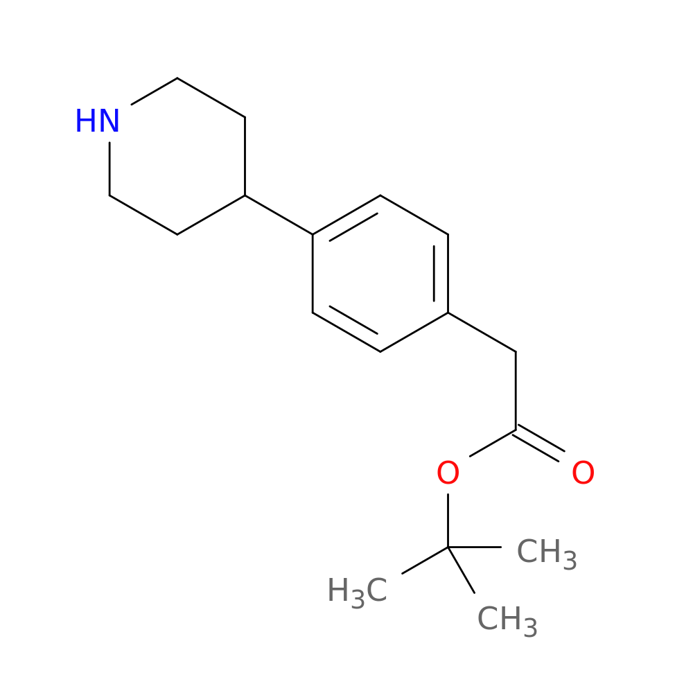 tert-butyl2-[4-(piperidin-4-yl)phenyl]acetate