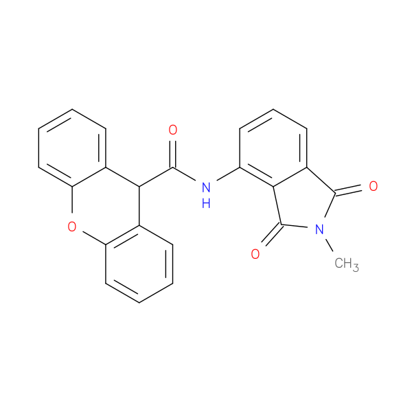 N-(2-methyl-1,3-dioxo-2,3-dihydro-1H-isoindol-4-yl)-9H-xanthene-9-carboxamide