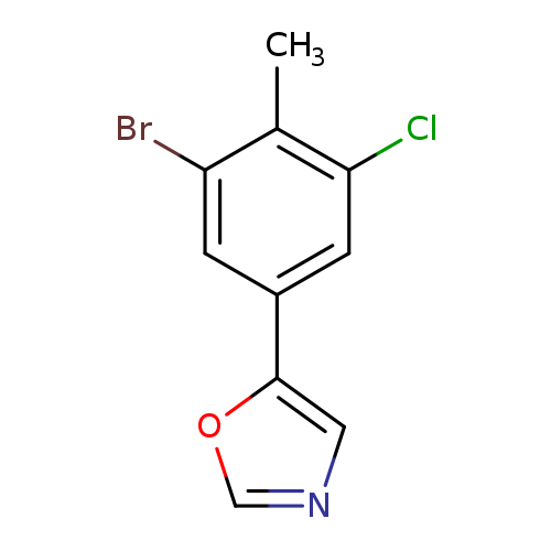 5-(3-bromo-5-chloro-4-methylphenyl)oxazole