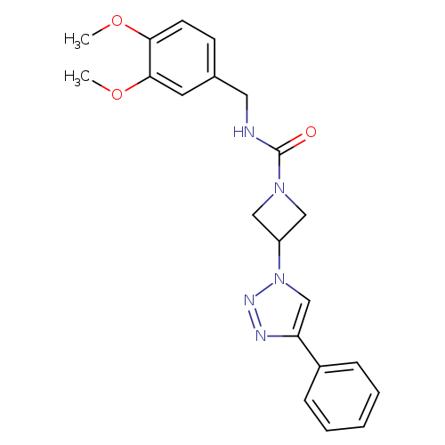 N-[(3,4-dimethoxyphenyl)methyl]-3-(4-phenyl-1H-1,2,3-triazol-1-yl)azetidine-1-carboxamide