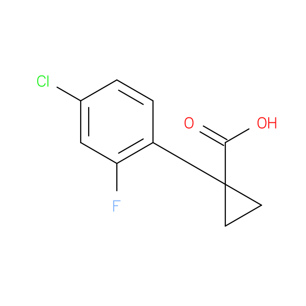 1-(4-Chloro-2-fluorophenyl)cyclopropane-1-carboxylic acid