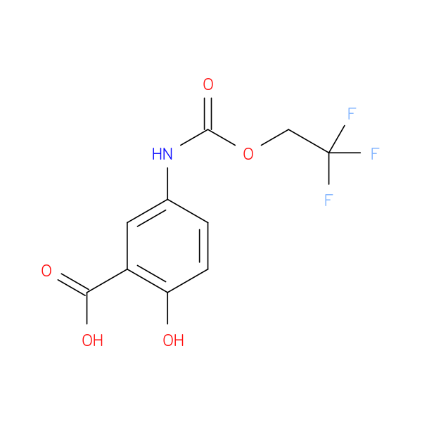 2-Hydroxy-5-([(2,2,2-trifluoroethoxy)carbonyl]amino)benzoic acid