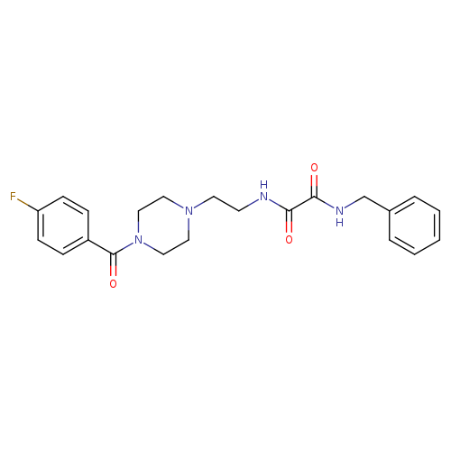 N~1~-benzyl-N~2~-{2-[4-(4-fluorobenzoyl)-1-piperazinyl]ethyl}ethanediamide