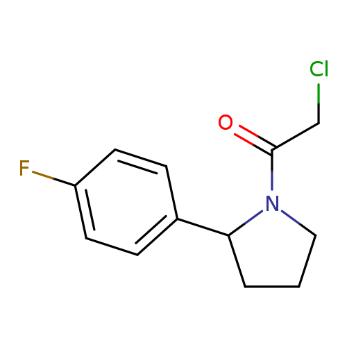 2-chloro-1-[2-(4-fluorophenyl)pyrrolidin-1-yl]ethan-1-one