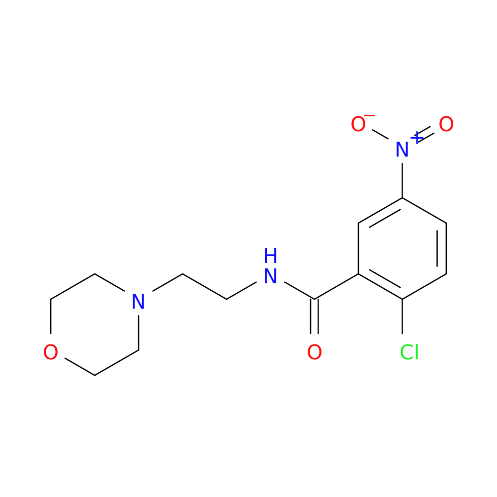 2-chloro-N-[2-(morpholin-4-yl)ethyl]-5-nitrobenzamide