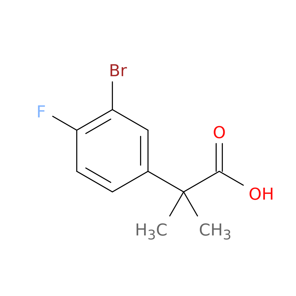 2-(3-bromo-4-fluorophenyl)-2-methylpropanoic acid