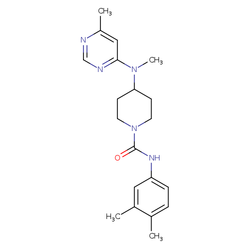 N-(3,4-dimethylphenyl)-4-[methyl(6-methylpyrimidin-4-yl)amino]piperidine-1-carboxamide