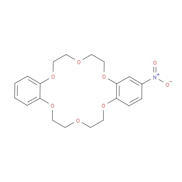 Dibenzo[b,k][1,4,7,10,13,16]hexaoxacyclooctadecin,6,7,9,10,17,18,20,21-octahydro-2-nitro-