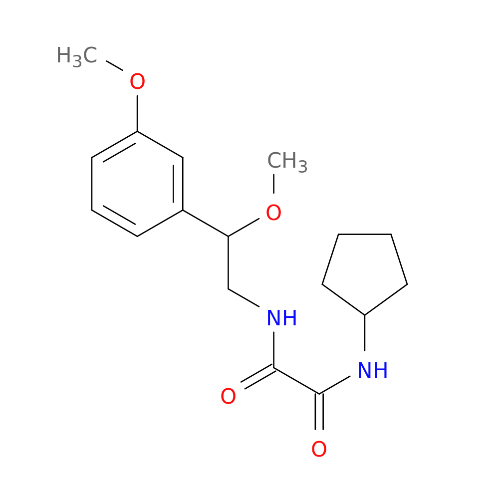 N-cyclopentyl-N'-[2-methoxy-2-(3-methoxyphenyl)ethyl]ethanediamide