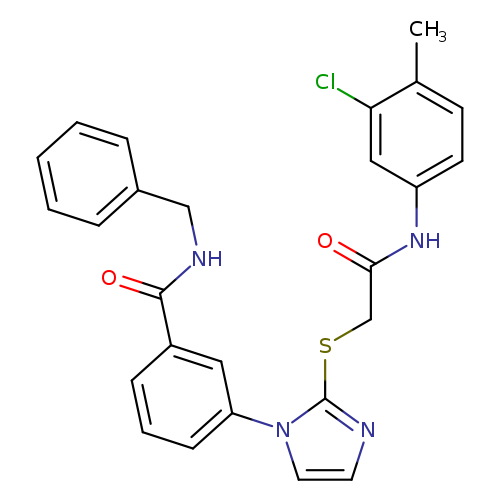 N-benzyl-3-[2-({[(3-chloro-4-methylphenyl)carbamoyl]methyl}sulfanyl)-1H-imidazol-1-yl]benzamide