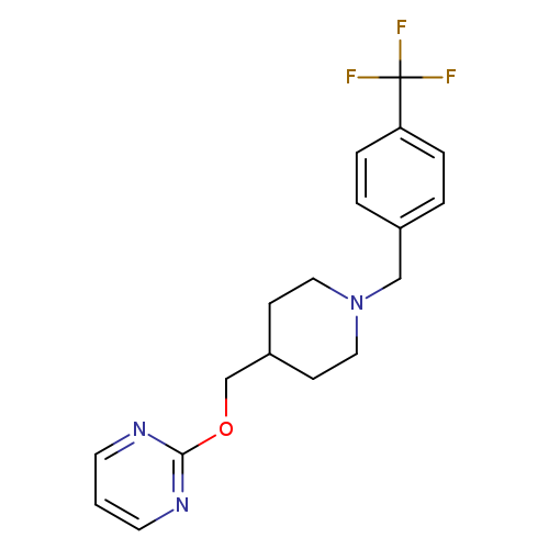 2-[(1-{[4-(trifluoromethyl)phenyl]methyl}piperidin-4-yl)methoxy]pyrimidine