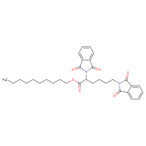 decyl 2,6-bis(1,3-dioxo-1,3-dihydro-2H-isoindol-2-yl)hexanoate