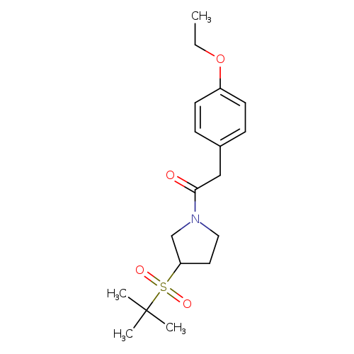 2-(4-ethoxyphenyl)-1-[3-(2-methylpropane-2-sulfonyl)pyrrolidin-1-yl]ethan-1-one