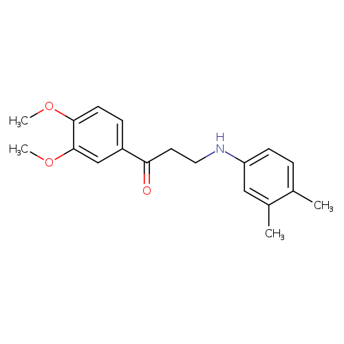 1-(3,4-Dimethoxyphenyl)-3-((3,4-dimethylphenyl)amino)propan-1-one