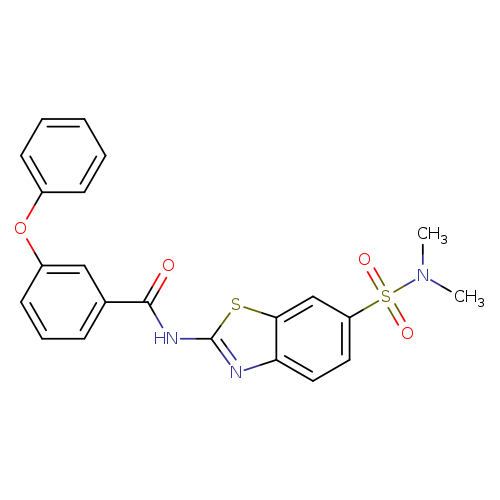N-[6-(dimethylsulfamoyl)-1,3-benzothiazol-2-yl]-3-phenoxybenzamide