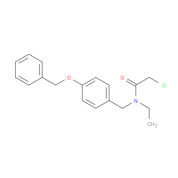 N-{[4-(benzyloxy)phenyl]methyl}-2-chloro-N-ethylacetamide