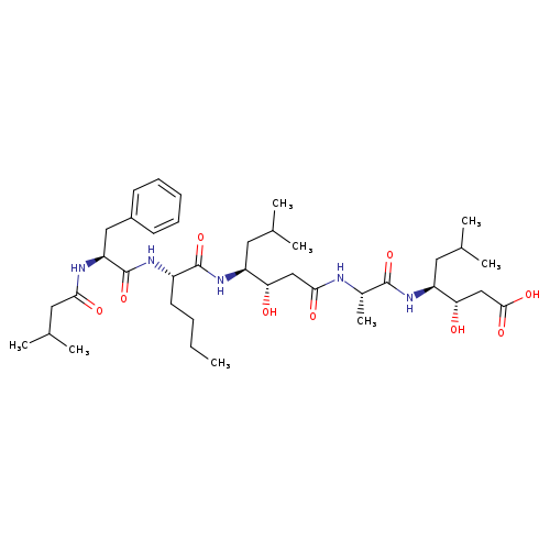 Isovaleryl-phe-nle-sta-ala-sta-oh